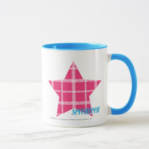 Plädmagenta 3 mugg