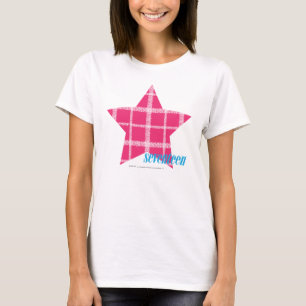 Plädmagenta 3 t shirt