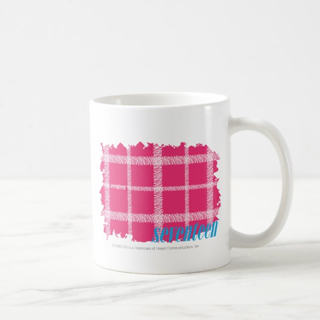 Plädmagenta 4 kaffemugg (Höger)