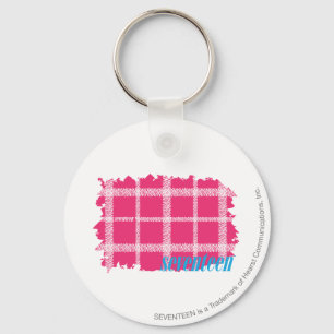 Plädmagenta 4 nyckelring