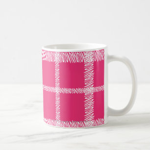 Plädmagenta Kaffemugg