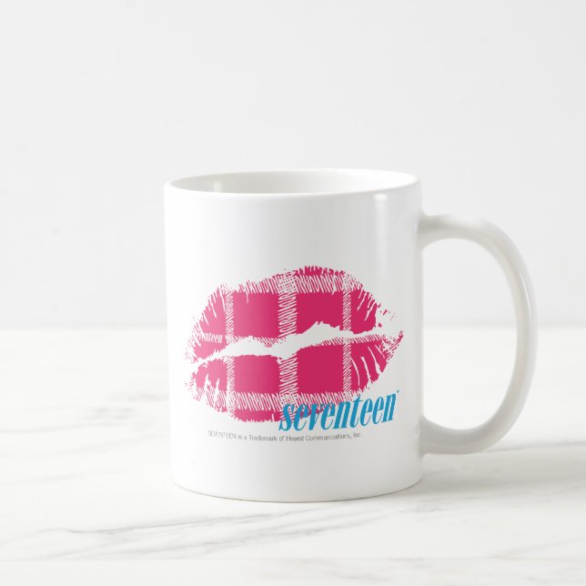Plädmagenta Kaffemugg (Höger)