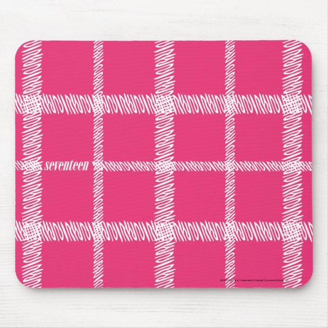 Plädmagenta Musmatta (Framsidan)