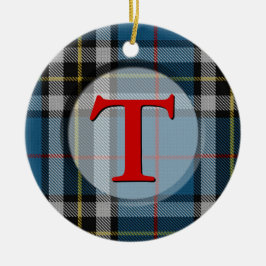 PlädMonogram/fotoprydnad Julgransprydnad Keramik