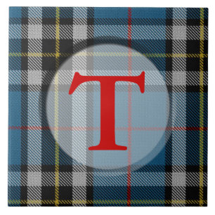 PlädMonogram/fotoram Kakelplatta
