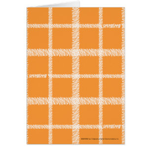Plädorange Hälsningskort
