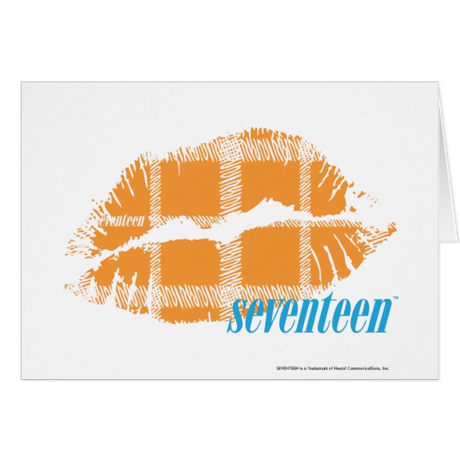 Plädorange Hälsningskort (Framsidan Horizontal)