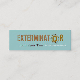 Plågan kontrollerar - visitkorten mini visitkort