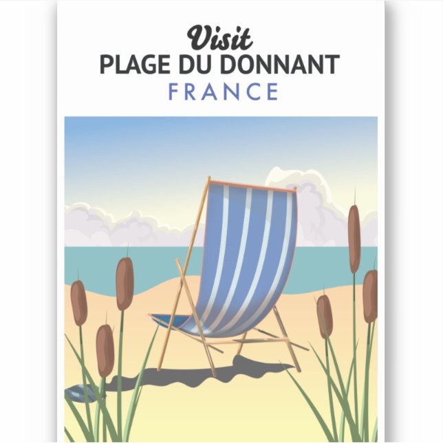 Plage du Donnant Frankrike Klistermärken (Framsida)