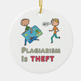 Plagiarism Is Theft Julgransprydnad Keramik