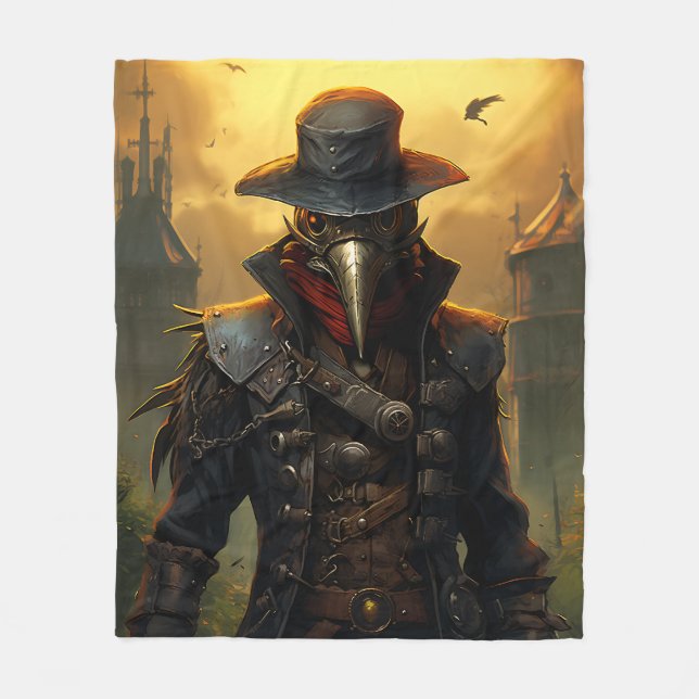Plague Doktor Fleecefilt (Framsidan)