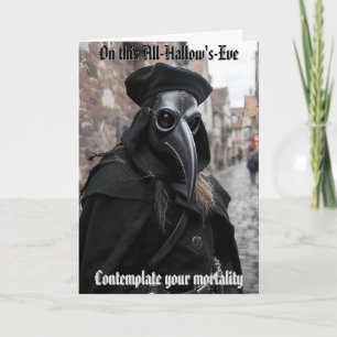 Plague Doktor Halloween Kort