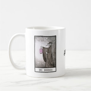 Plague Doktor Hermit Tarot Goth Art-eget namn Kaffemugg