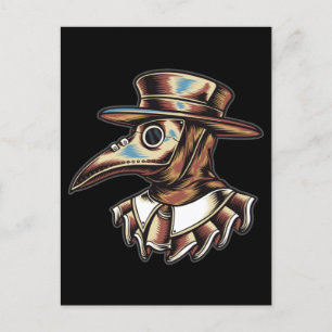 Plague Doktor illustration Art Vykort