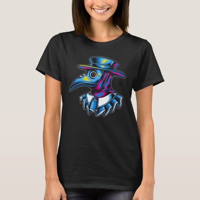 Plague Doktor Illustration T Shirt (Framsida)