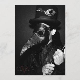 Plague Doktor Inbjudningar