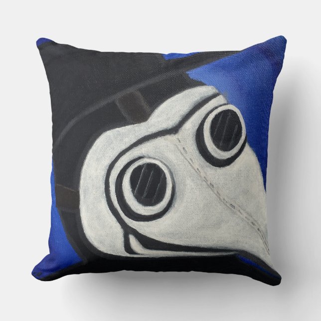 Plague Doktor Mask Kudde (Framsida)