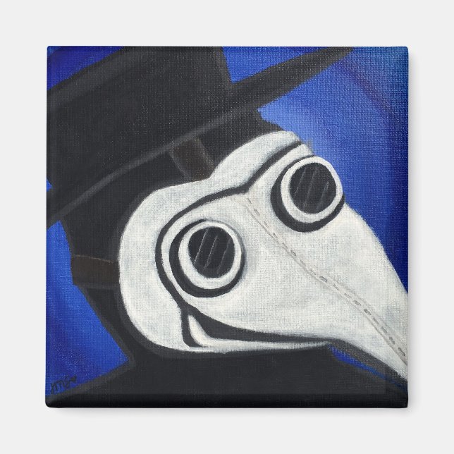 Plague Doktor Mask Magnet (Framsidan)