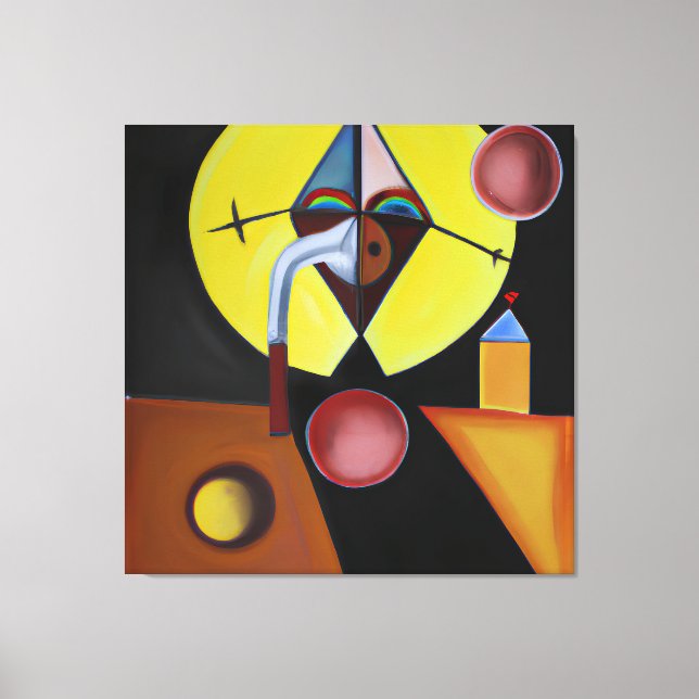 Plague Doktor - Oljemålningen Canvastryck (Framsida)