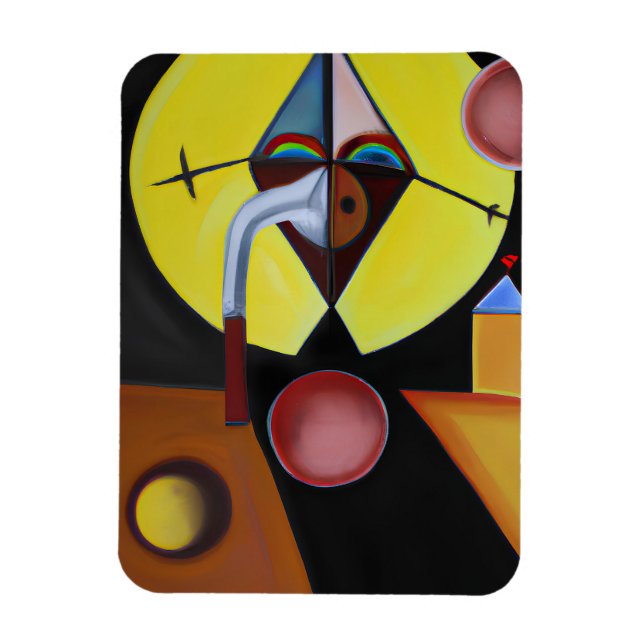 Plague Doktor - Oljemålningen Magnet (Vertikal)