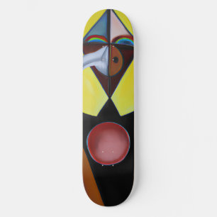Plague Doktor - Oljemålningen Mini Skateboard Bräda 18,5 Cm