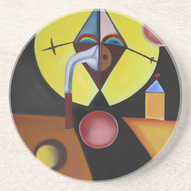 Plague Doktor - Oljemålningen Underlägg (Framsidan)