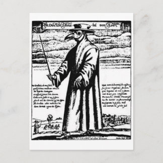 Plague Doktor. Vykort