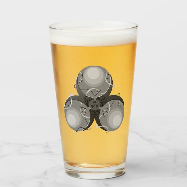 Plague Virus Biohazard Glaskopp (Framsida fylld)