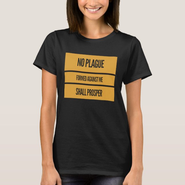 PLAGUE VIRUS FLU BIBLE SCRIPTURE CHRISTIAN GIFT T SHIRT (Framsida)