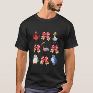 Plåguinfågel av kalkon och flamingo med coquete t shirt
