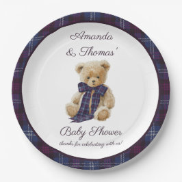 Plaid Bear Themed Baby Shower 