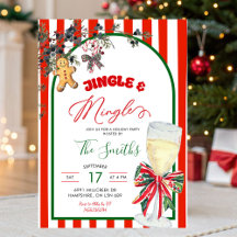 Plaid Bow Preppy Jingle och Mingle Julfest