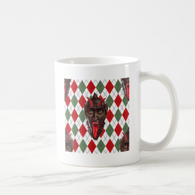 plaid christmas krampus kaffemugg (Höger)
