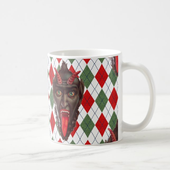 plaid christmas krampus kaffemugg (Höger)