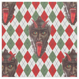 plaid christmas krampus-tyg tyg