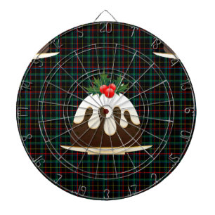 plaid christmas puddings darttavla