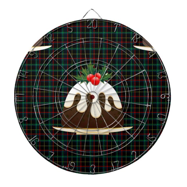 plaid christmas puddings darttavla (Framsidan)