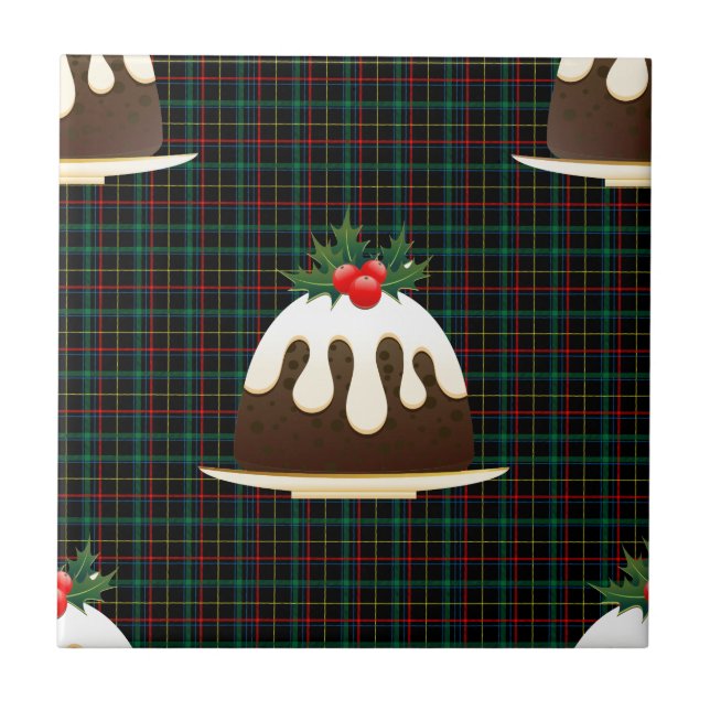plaid christmas puddings kakelplatta (Framsidan)