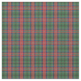 Plaid Clan MacCulloch Tartan Grön Röd Blå Rutig Tyg