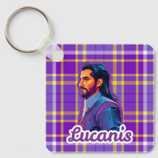 Plaid Crow Keychain Nyckelring