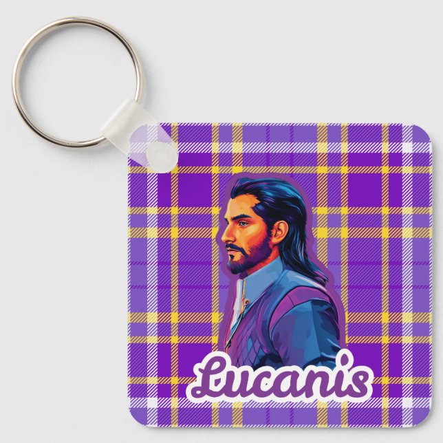 Plaid Crow Keychain Nyckelring (Framsida)