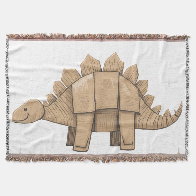 Plaid Décoratif avec Adorable Dinosaure Cartoon Filt (Framsidan)