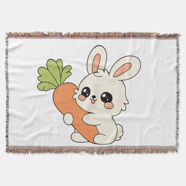 Plaid Enfant avec Adorable Lapin Filt (Framsidan)