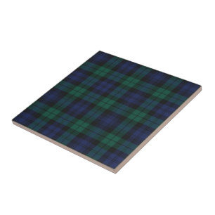 Plaid Festive Classic Rustic Grön Tartan Kakelplatta