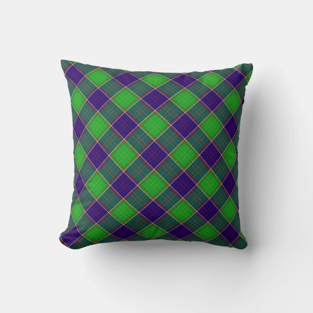 Plaid Kuddinkastningskudde Colville Tartan Kudde (Framsida)