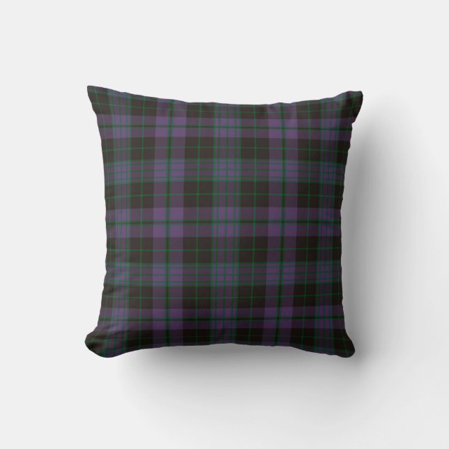 Plaid Kuddinkudde prästerskap Grön Tartan Kudde (Framsida)