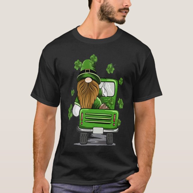 Plaid Leprechaun Monster Truck St Patrick's Day Lu T Shirt (Framsida)