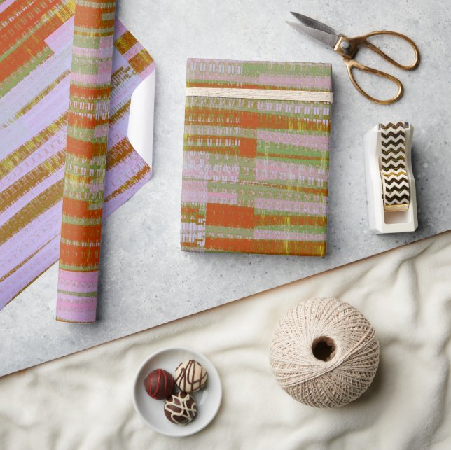 Plaid-liknande Presentpapper (Hantverk)