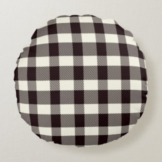 Plaid Pillow Rund Kudde