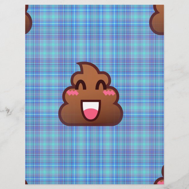 plaid poop emoji (Framsida)